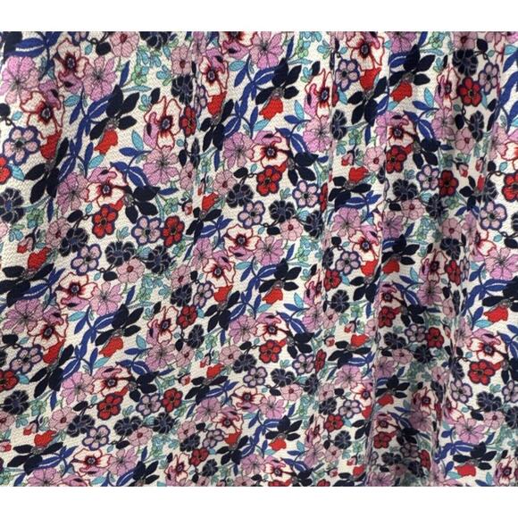 Talbots Women’s Size 16 Paradise Floral Popover Dress Ruffle Trim Multi Color - Picture 4 of 8